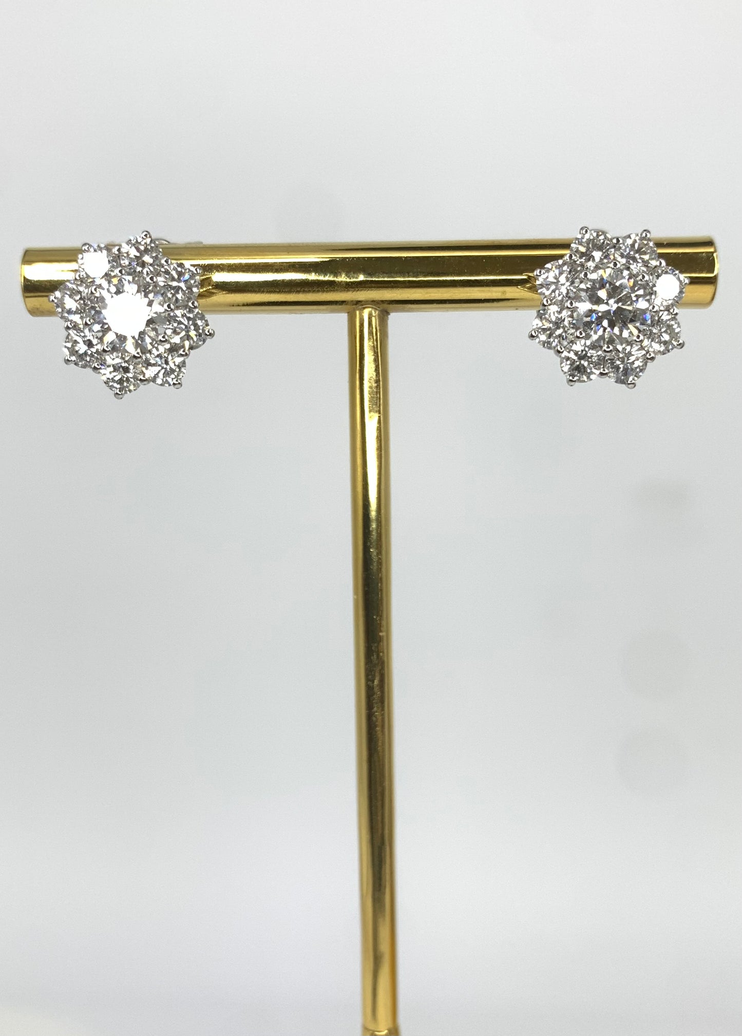 Orecchini oro bianco e diamanti