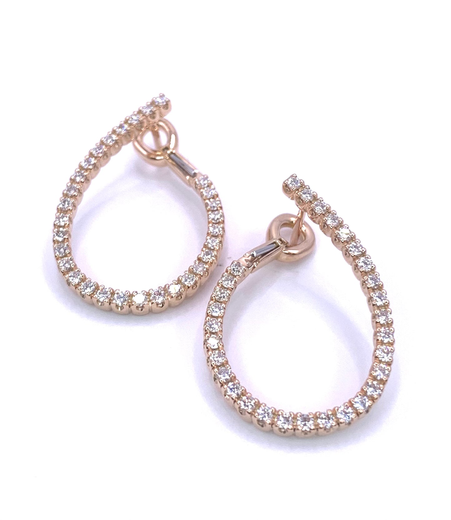Orecchini oro bianco e diamanti