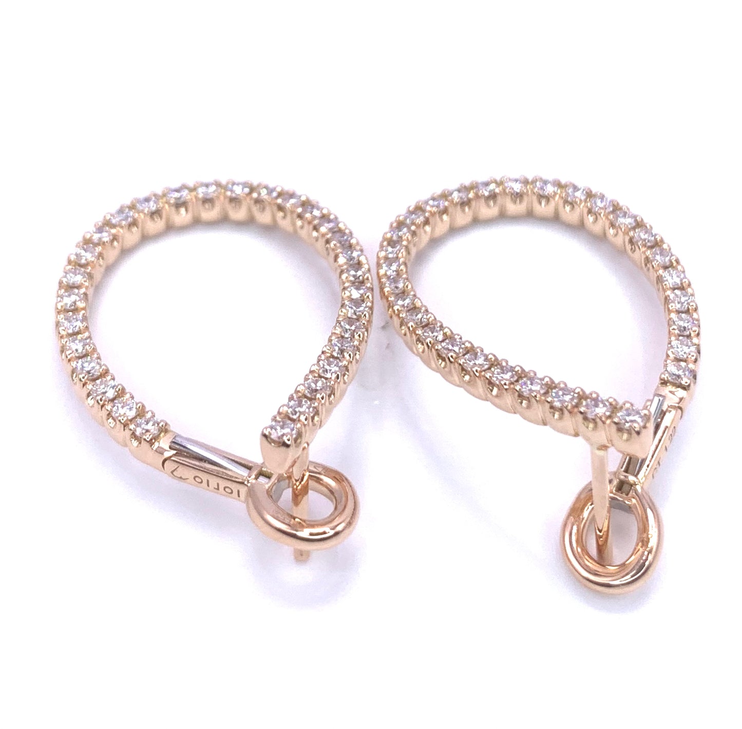 Orecchini oro bianco e diamanti
