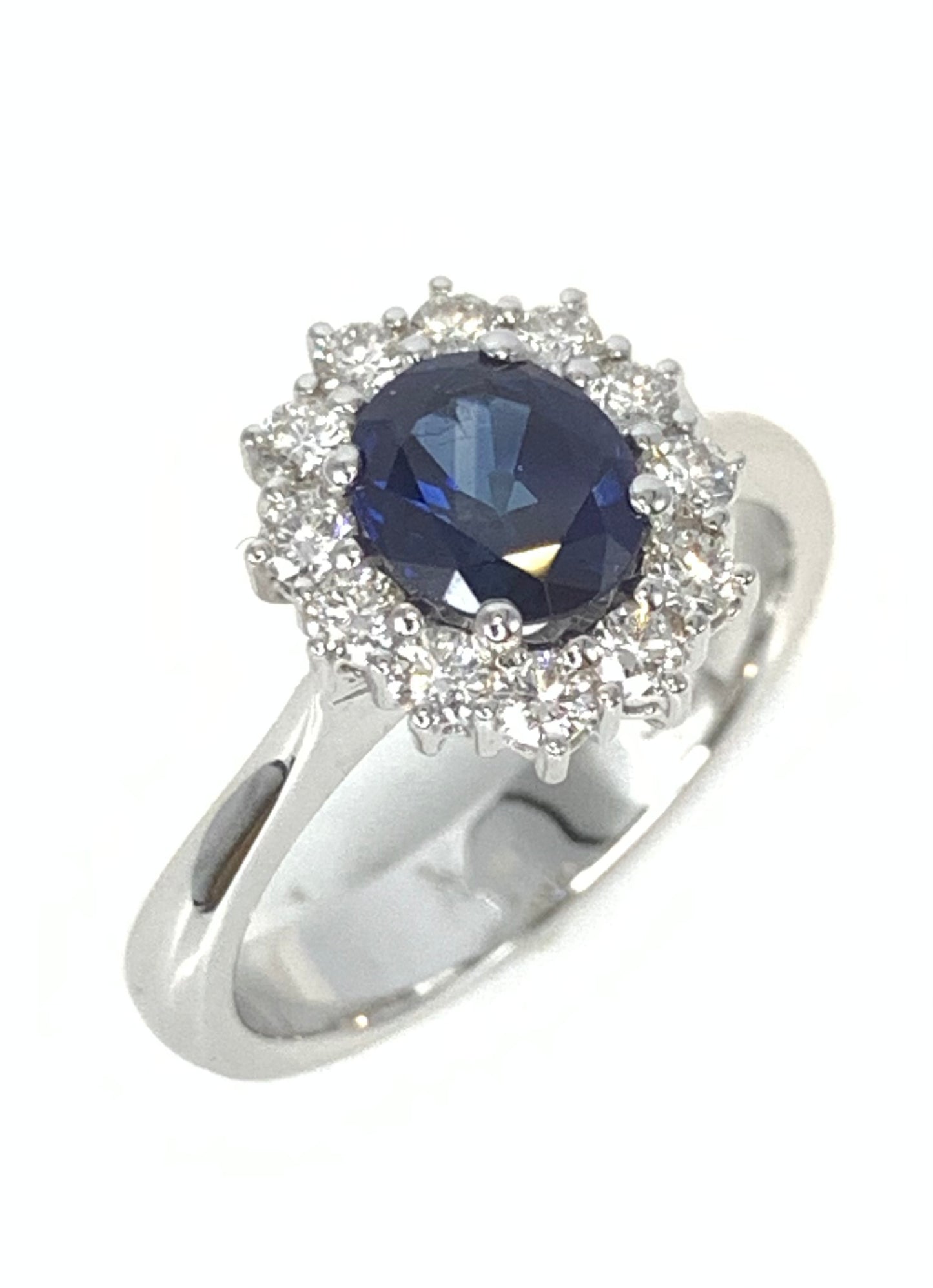 Anello Zaffiro e Diamanti