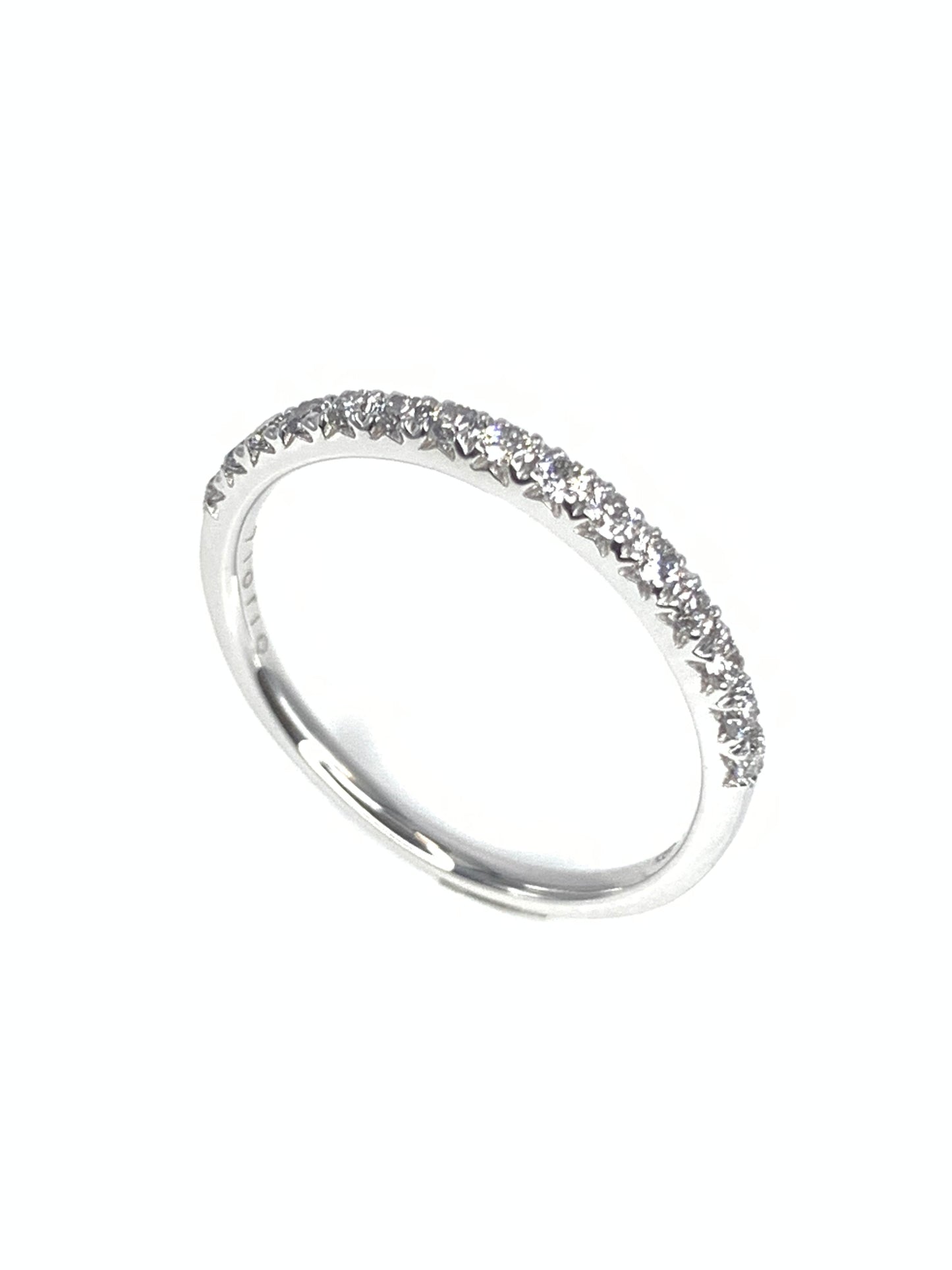 Anello mezzo giro diamanti ct 0,27