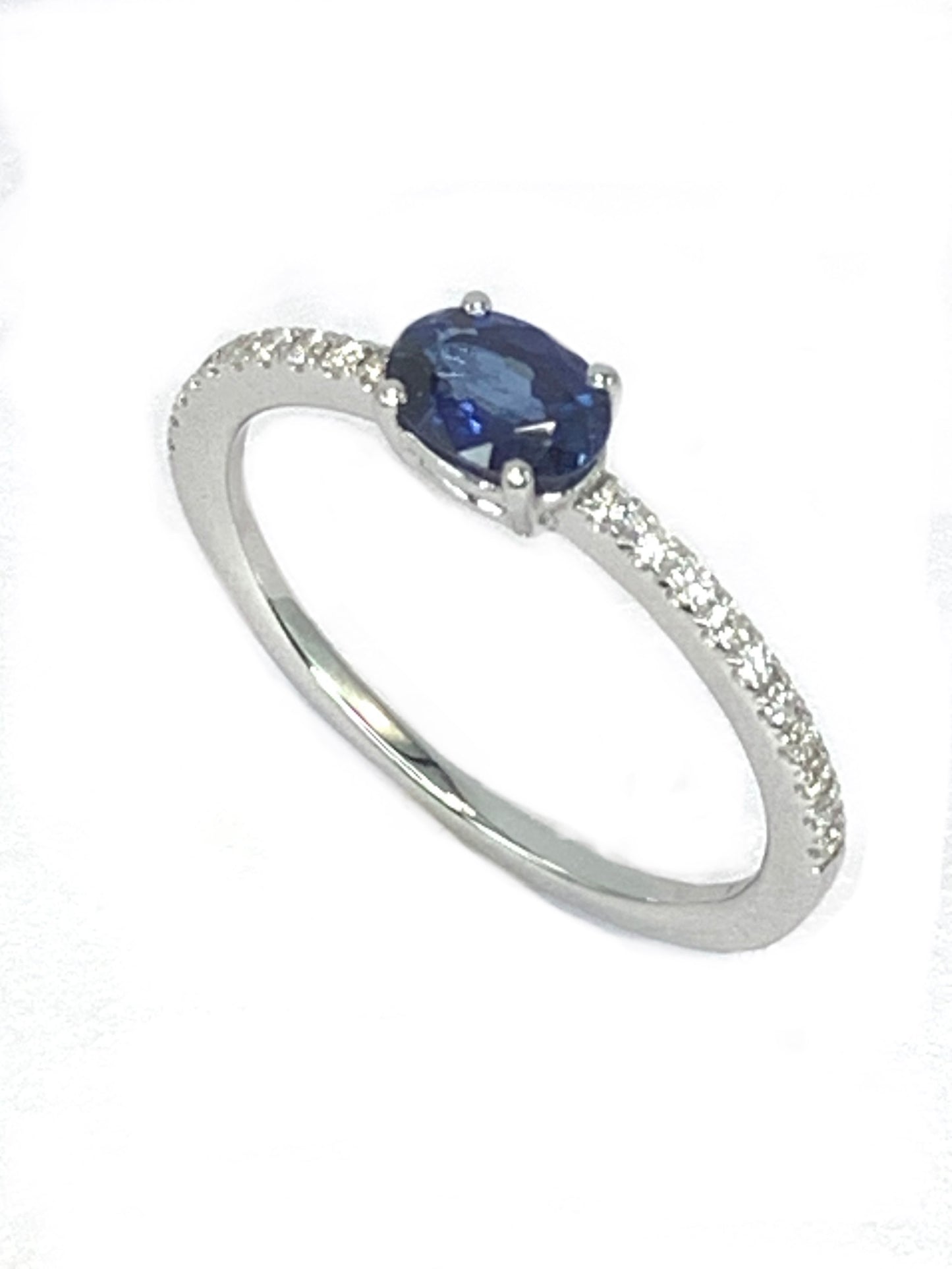 Anello diamanti Rubino/Zaffiro